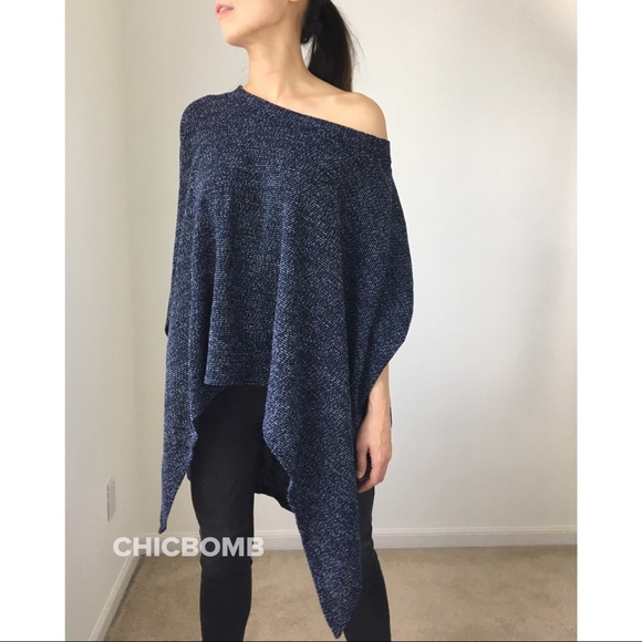 LAST 1 ! Loose fit trapeze poncho tunic top - Picture 2 of 8